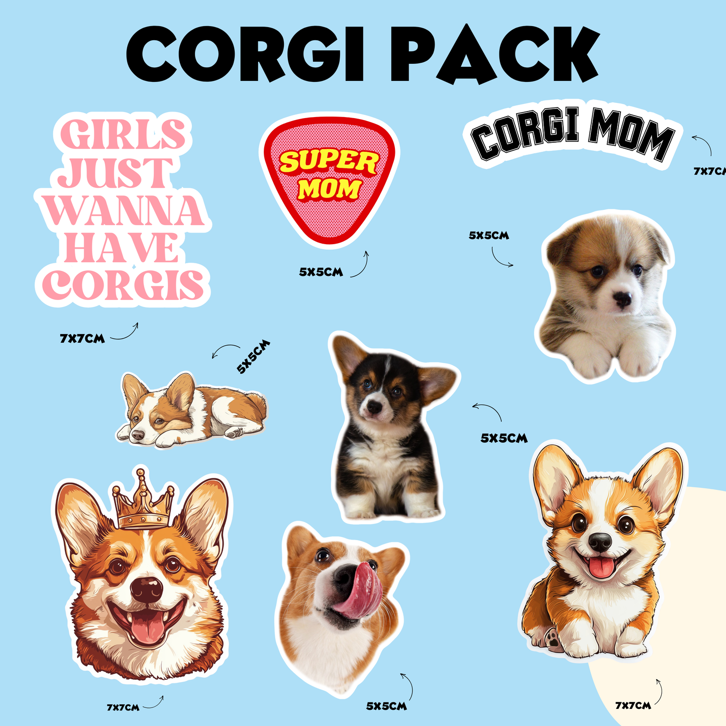 PACK CORGI LOVERS